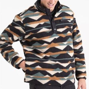 **NWT** Legendary Outdoors Men's Patterned Sherpa Pullover